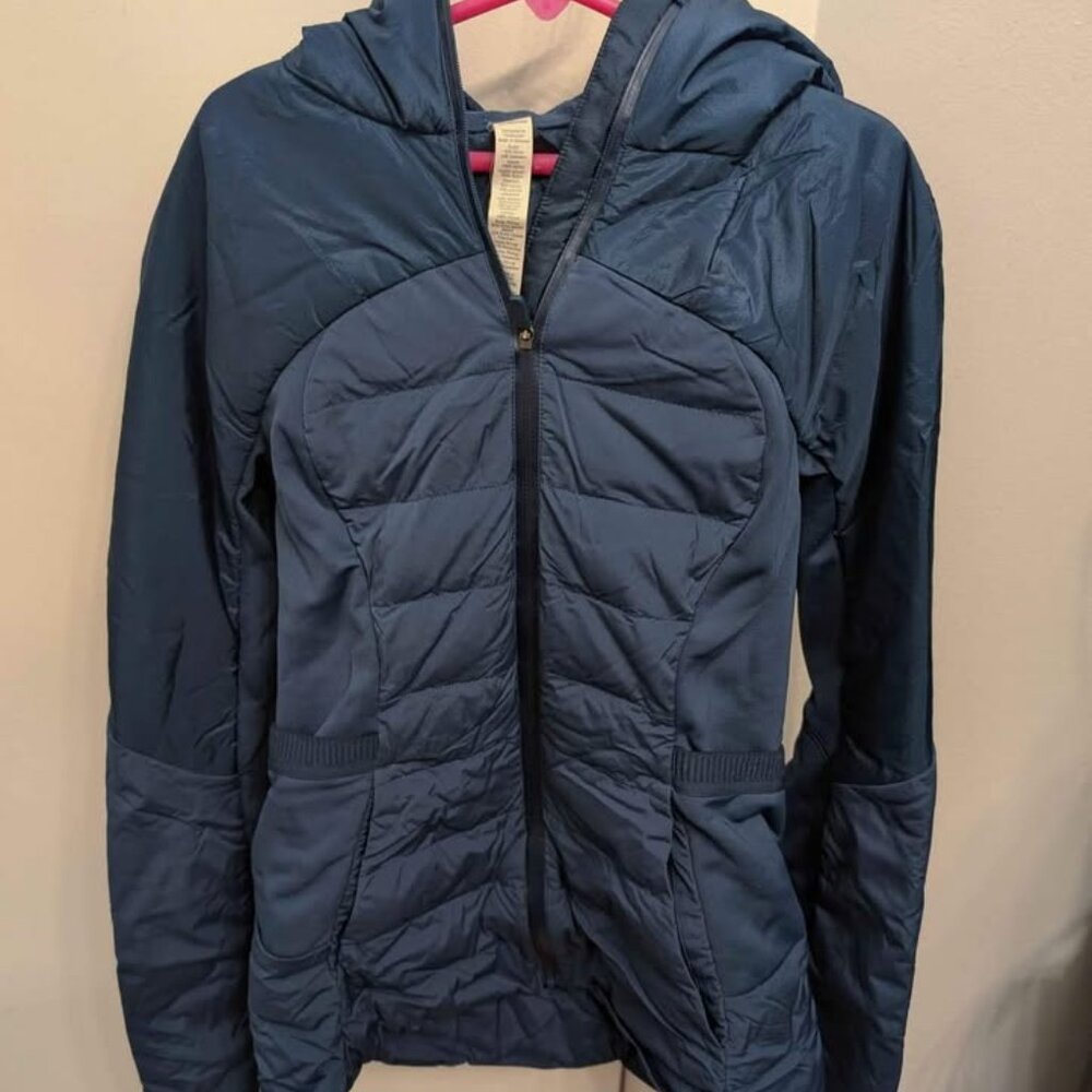 Size 2 Lululemon Navy Down For It All Jacket